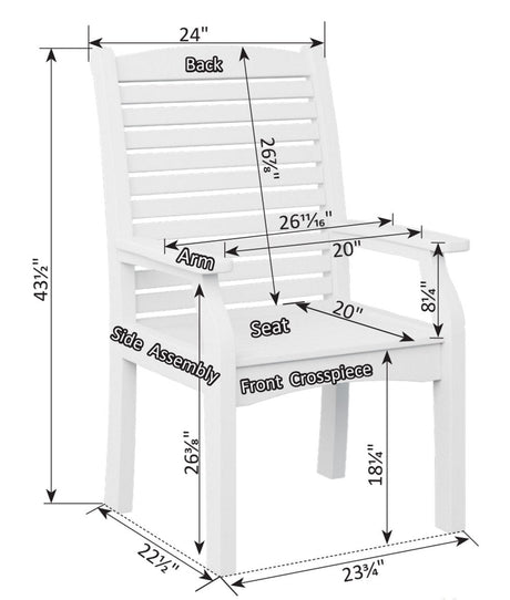 Berlin Gardens 5 Piece Garden Classic Classic Terrace Dining Collection 1