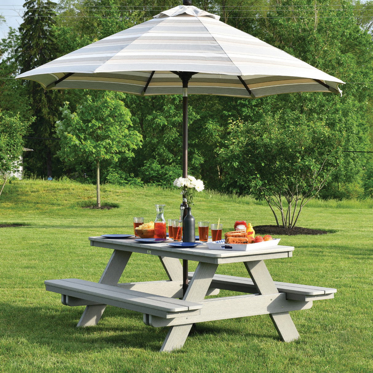 Berlin Gardens 9' Umbrella Fiberglass / Auto - UFAUT09 5