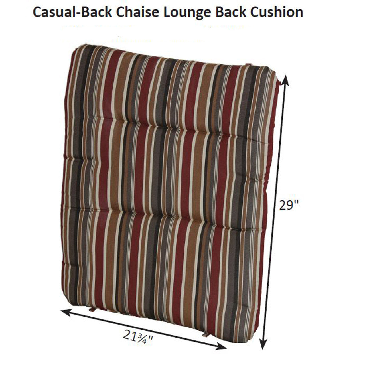 Berlin Gardens Casual-Back Chaise Lounge Back Cushion - LBC2229 2