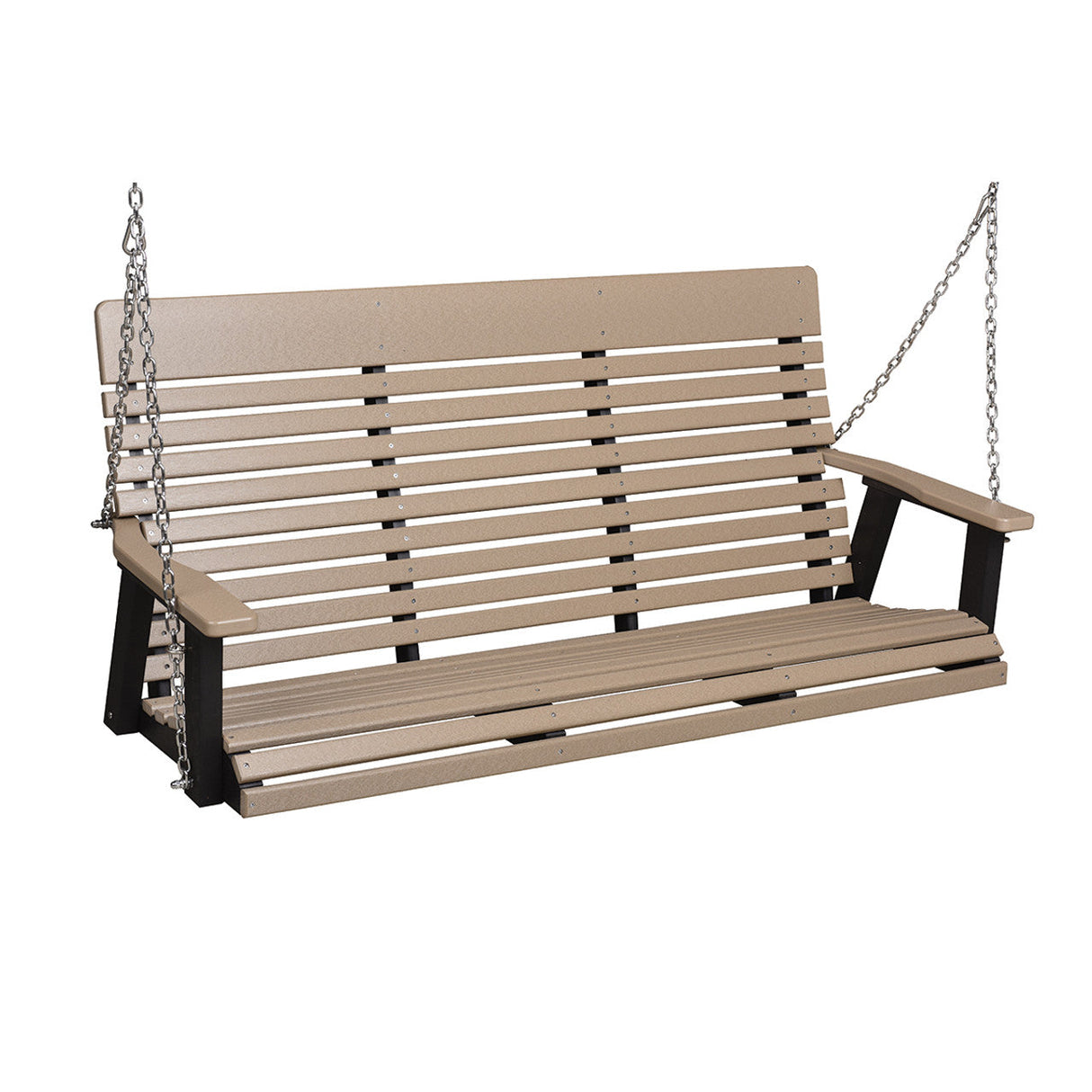 Berlin Gardens Casual-Back Three Seat Swing (Zinc Chains) - PLTS6000ZC