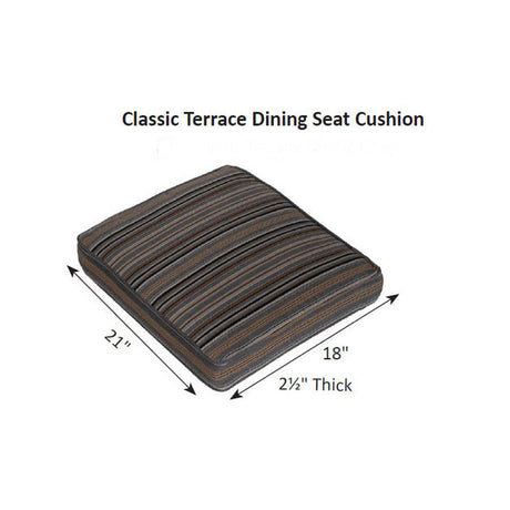 Berlin Gardens Classic Terrace Dining Seat Cushion - CTDSC1922 2