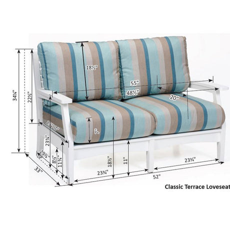 Berlin Gardens Classic Terrace Love Seat - CTL5734 3