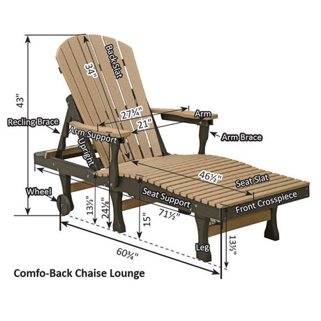 Berlin Gardens Comfo-Back Chaise Lounge - PCCL7400 2