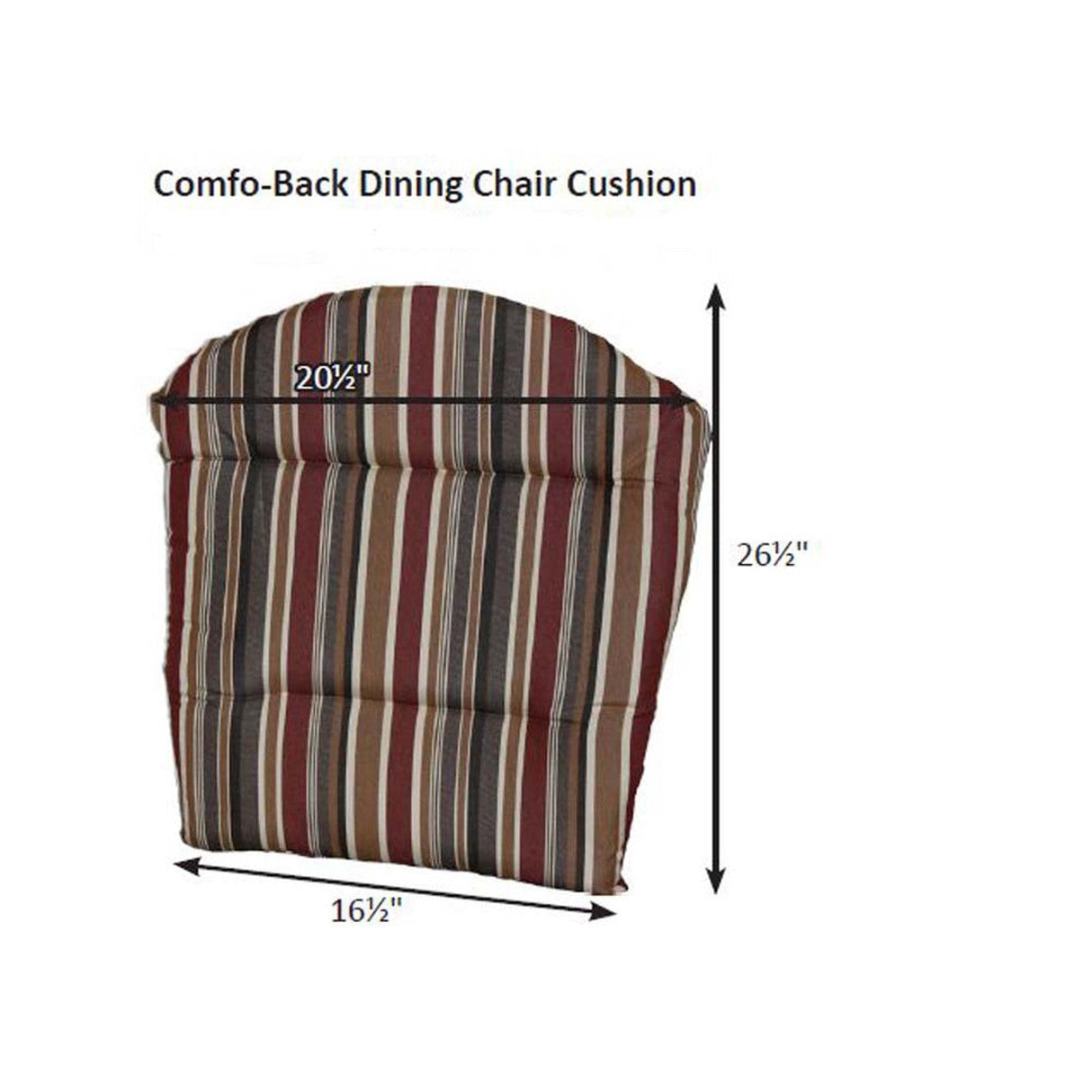 Berlin Gardens Comfo-Back Dining Chair Cushion - EBC2028 2