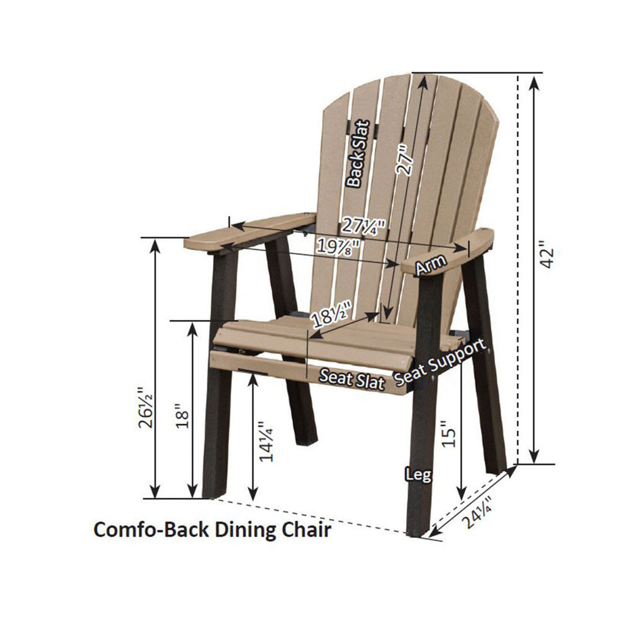 Berlin Gardens Comfo-Back Dining Chair - PEDC2127 3