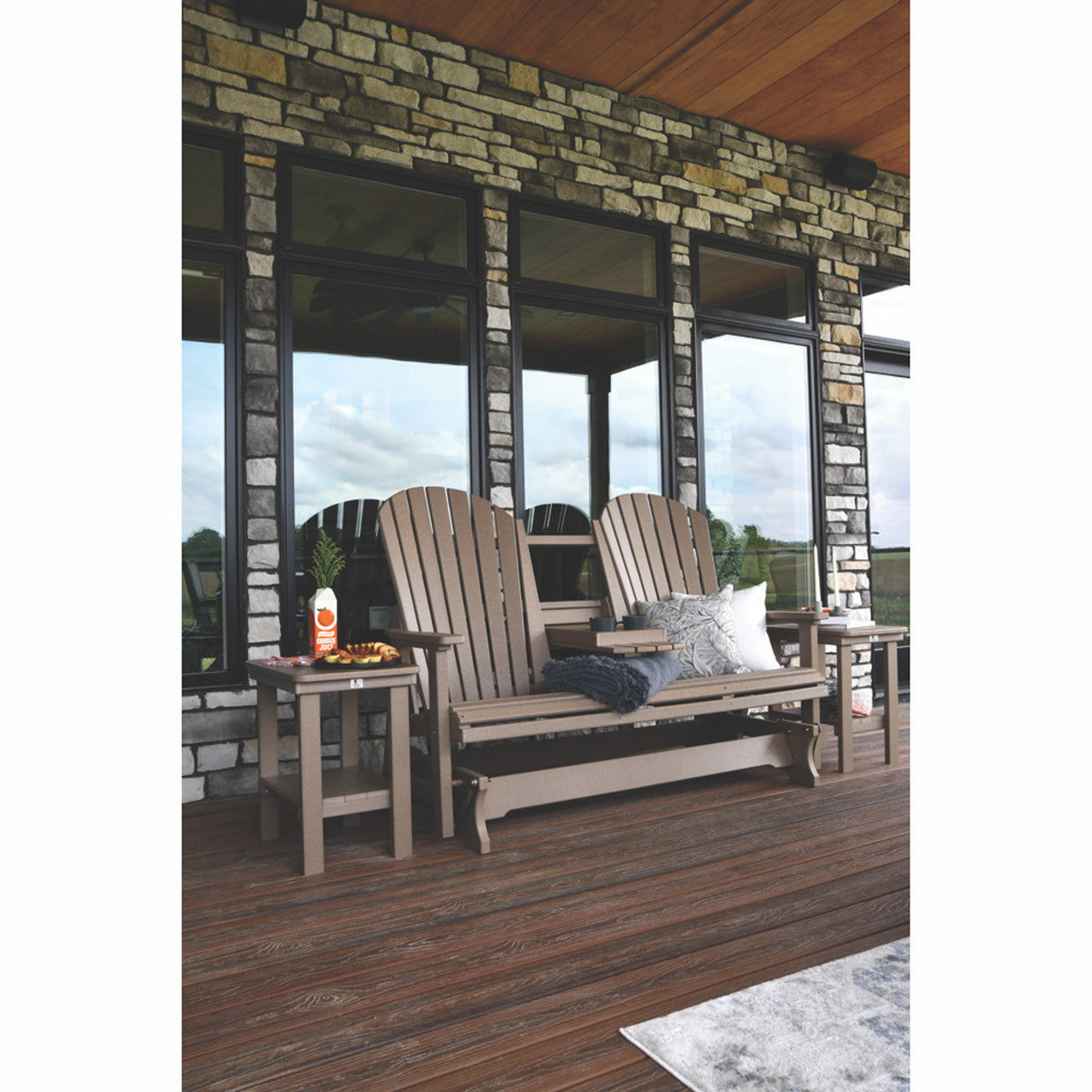 Berlin Gardens Comfo-Back Double Counter Glider - PCCG4800 4