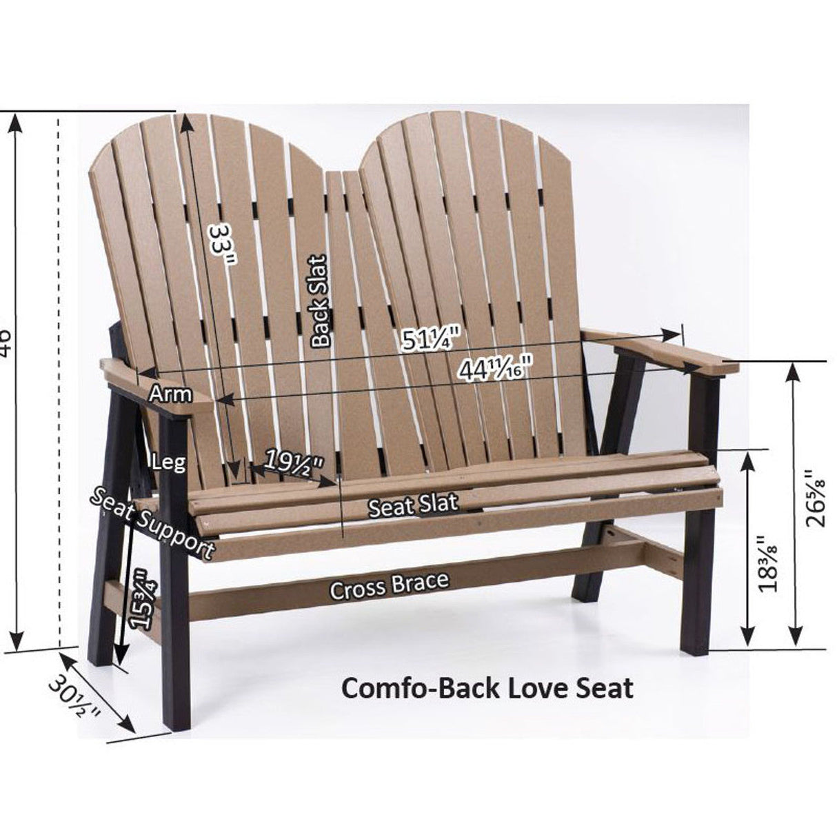 Berlin Gardens Comfo-Back Loveseat - PCLS4800 2