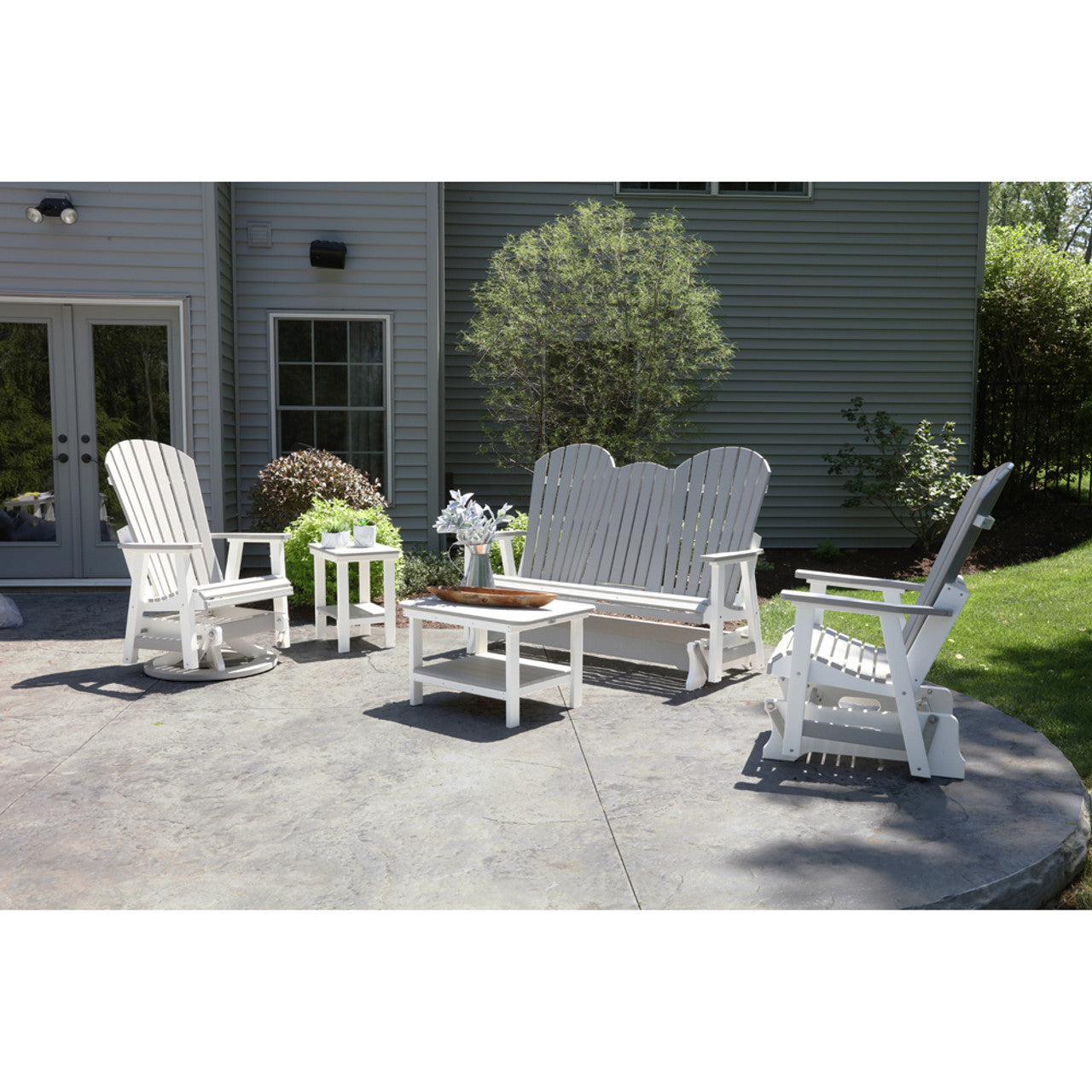 Berlin Gardens Comfo-Back Three Seat Glider w/Console - PCTG6000 4