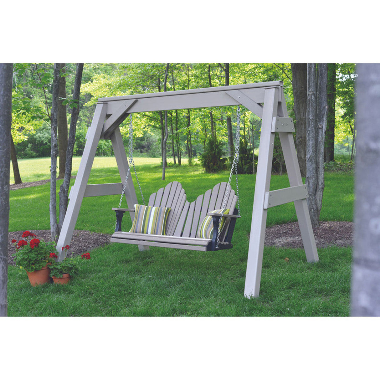 Berlin Gardens Cozi-Back Double Swing (Stainless Chains) - PZTS4800SS 4