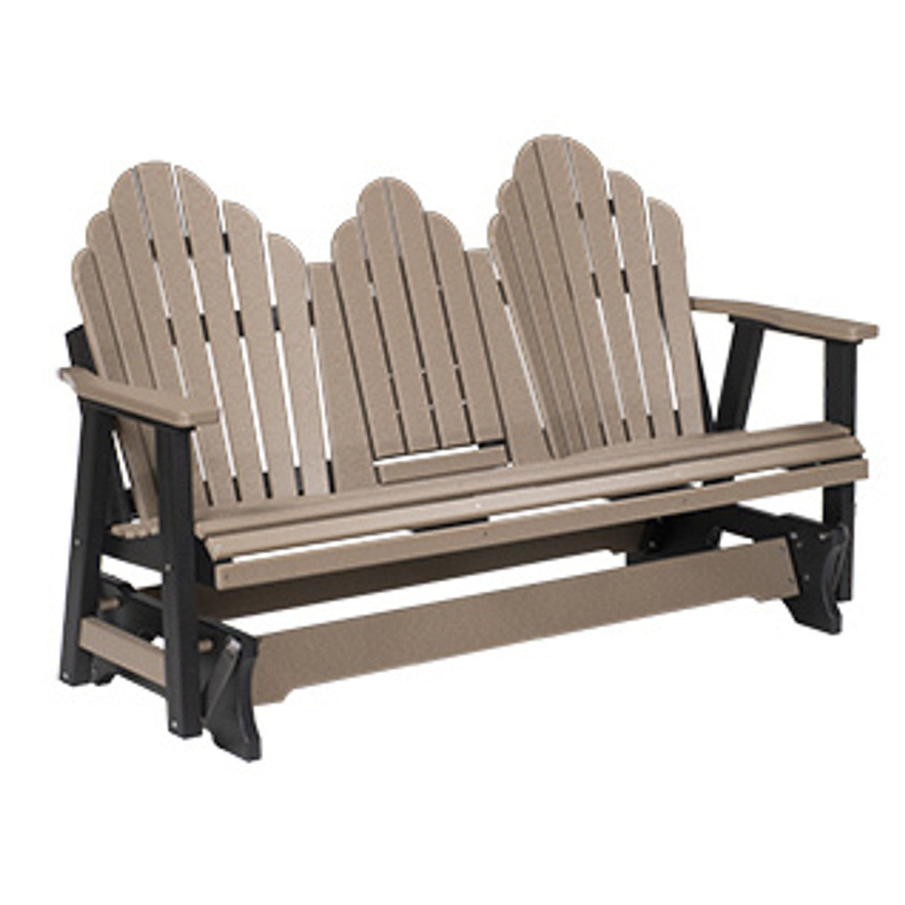 Berlin Gardens Cozi-Back Three Seat Glider w/Console Allochrome Brackets - PZTG6000AC