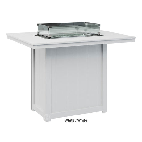 Berlin Gardens Donoma Standard Top 42" x 54" Rectangular Fire Table Bar - DRFT4254B 2