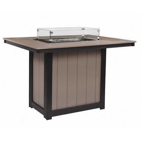 Berlin Gardens Donoma Standard Top 42" x 54" Rectangular Fire Table Bar - DRFT4254B