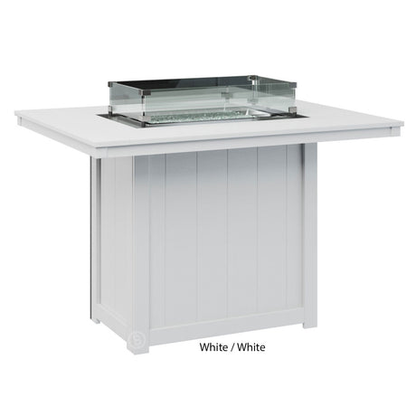 Berlin Gardens Donoma Standard Top 42" x 54" Rectangular Fire Table Counter - DRFT4254C 4