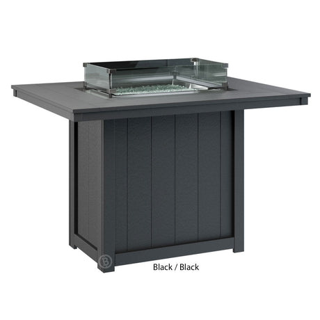 Berlin Gardens Donoma Standard Top 42" x 54" Rectangular Fire Table Counter - DRFT4254C 7
