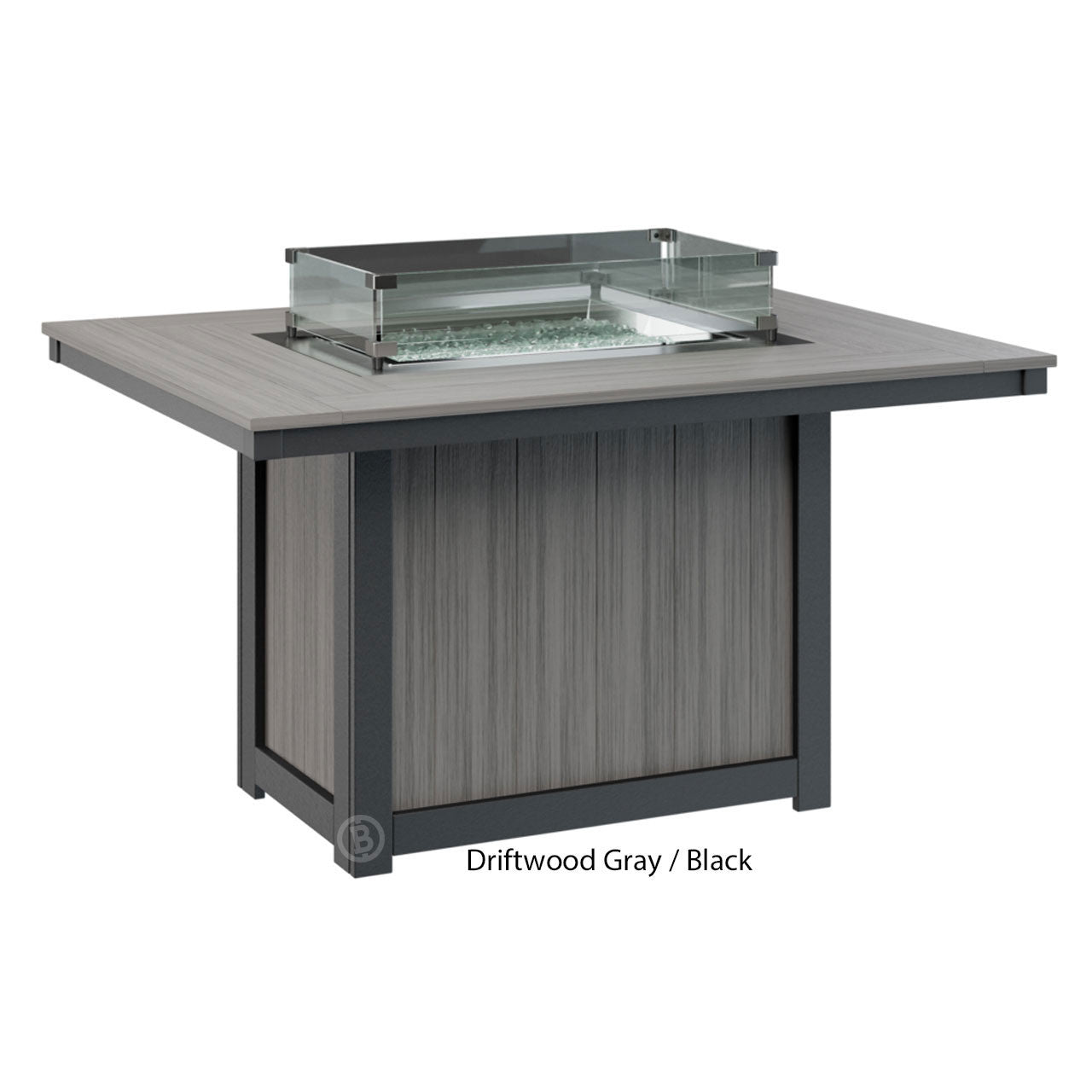Berlin Gardens Donoma Standard Top 42" x 54" Rectangular Fire Table Dining - DRFT4254D 7