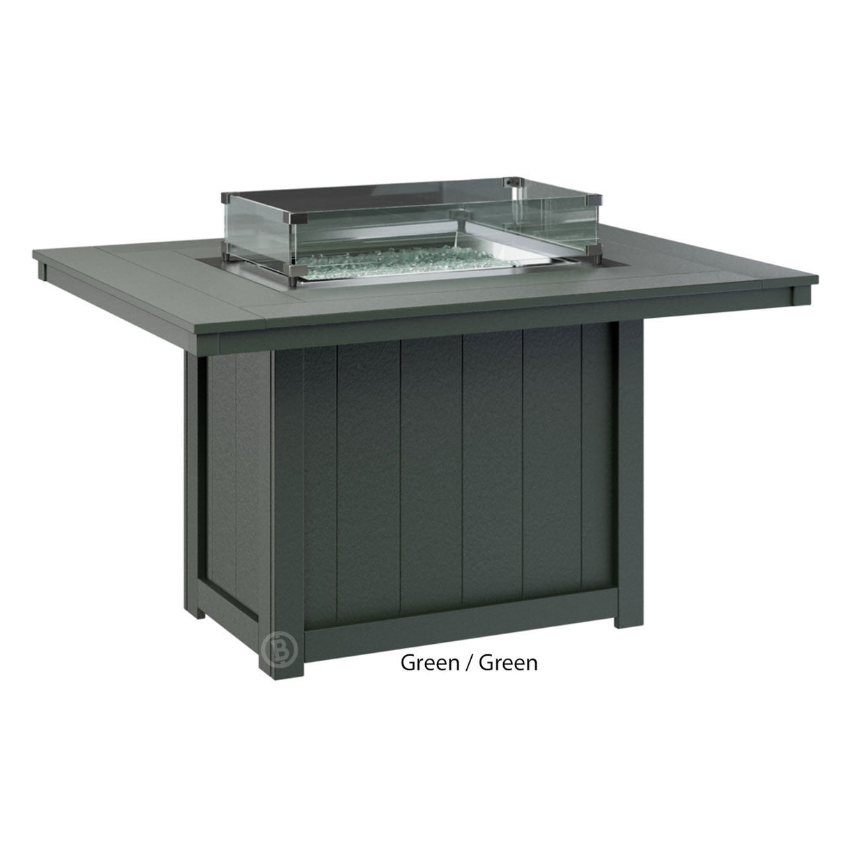 Berlin Gardens Donoma Standard Top 42" x 54" Rectangular Fire Table Dining - DRFT4254D 8