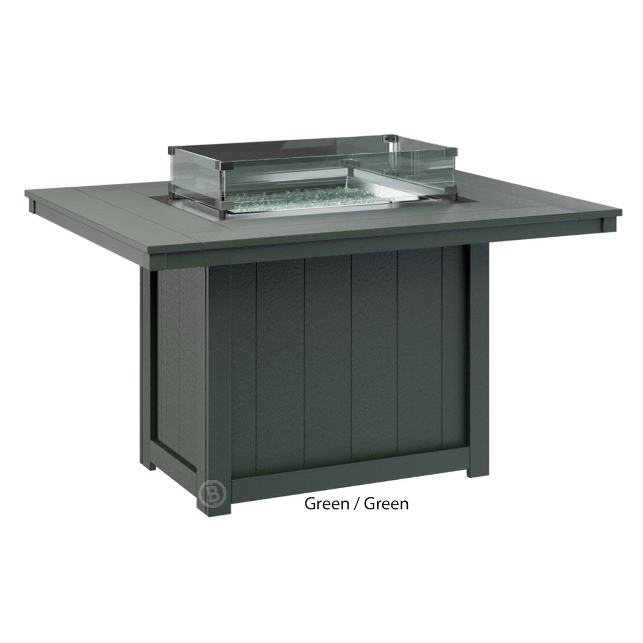 Berlin Gardens Donoma Standard Top 42" x 54" Rectangular Fire Table Dining - DRFT4254D 8