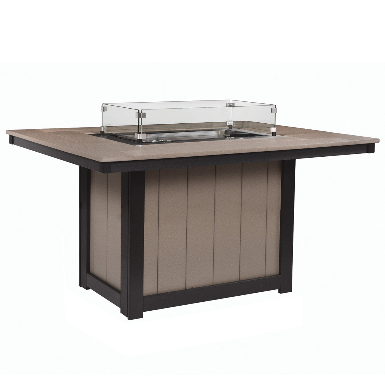 Berlin Gardens Donoma Standard Top 42" x 54" Rectangular Fire Table Dining - DRFT4254D