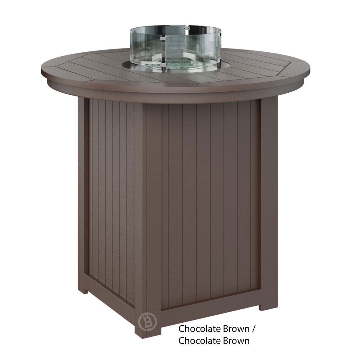 Berlin Gardens Donoma Standard Top 44" Round Fire Table Bar - DRFT3944B 6