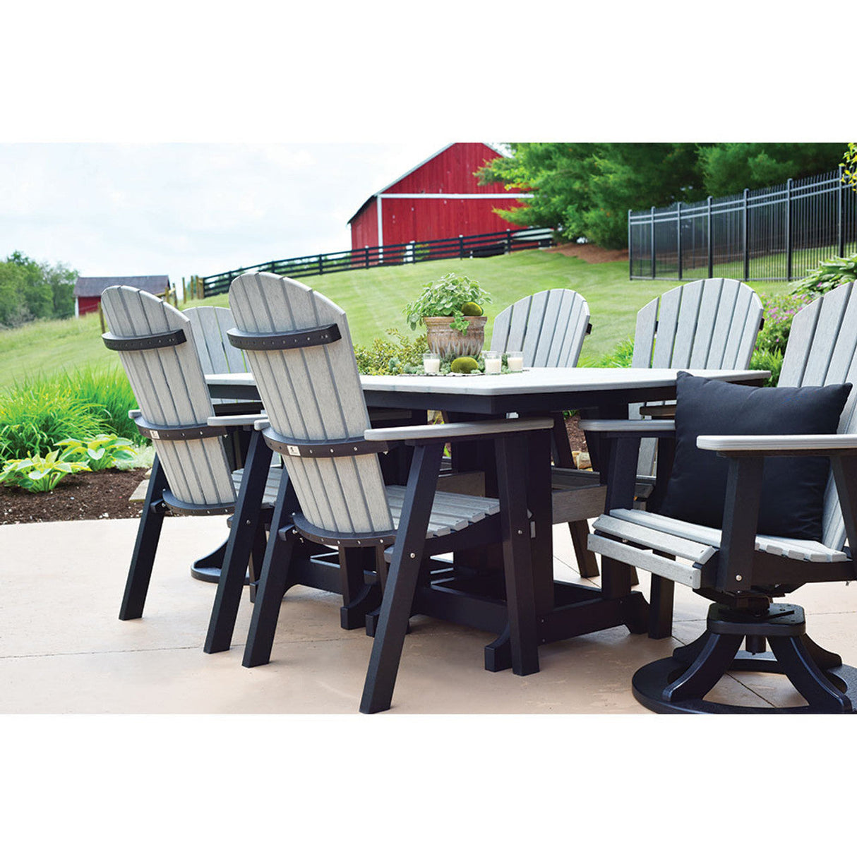 Berlin Gardens Garden Classic Standard Top 44" x 72" Rectangular Dining Table - GCIT4472D 3