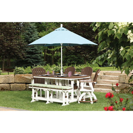 Berlin Gardens Garden Classic Standard Top 44" x 72" Rectangular Dining Table - GCIT4472D 6