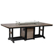 Berlin Gardens Garden Classic Standard Top 44" x 96" Rectangular Fire Dining Table - GCFT4496D