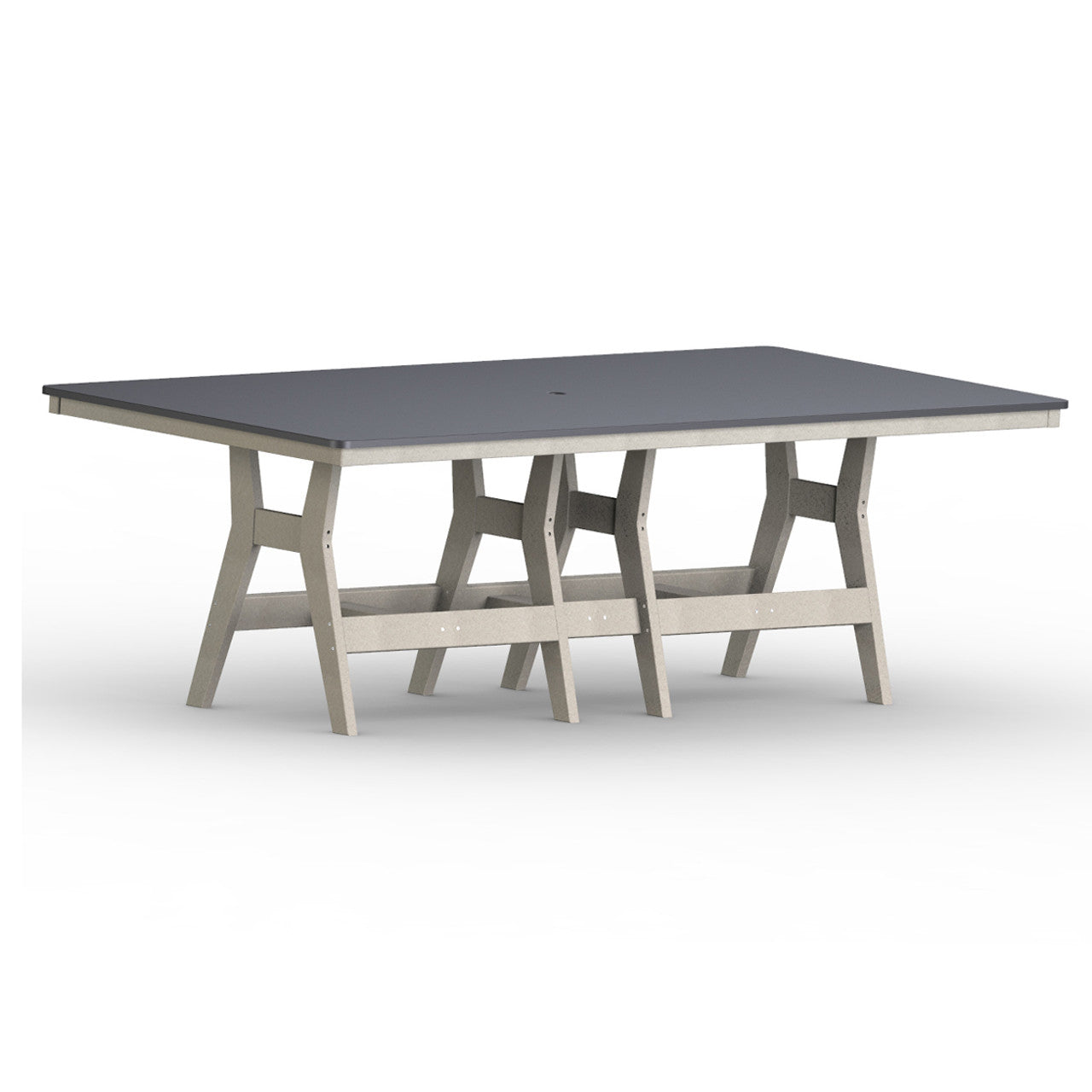 Berlin Gardens Harbor Counter Tables Hammered Top 44" x 96" Rectangular Counter Table - HHFT4496C