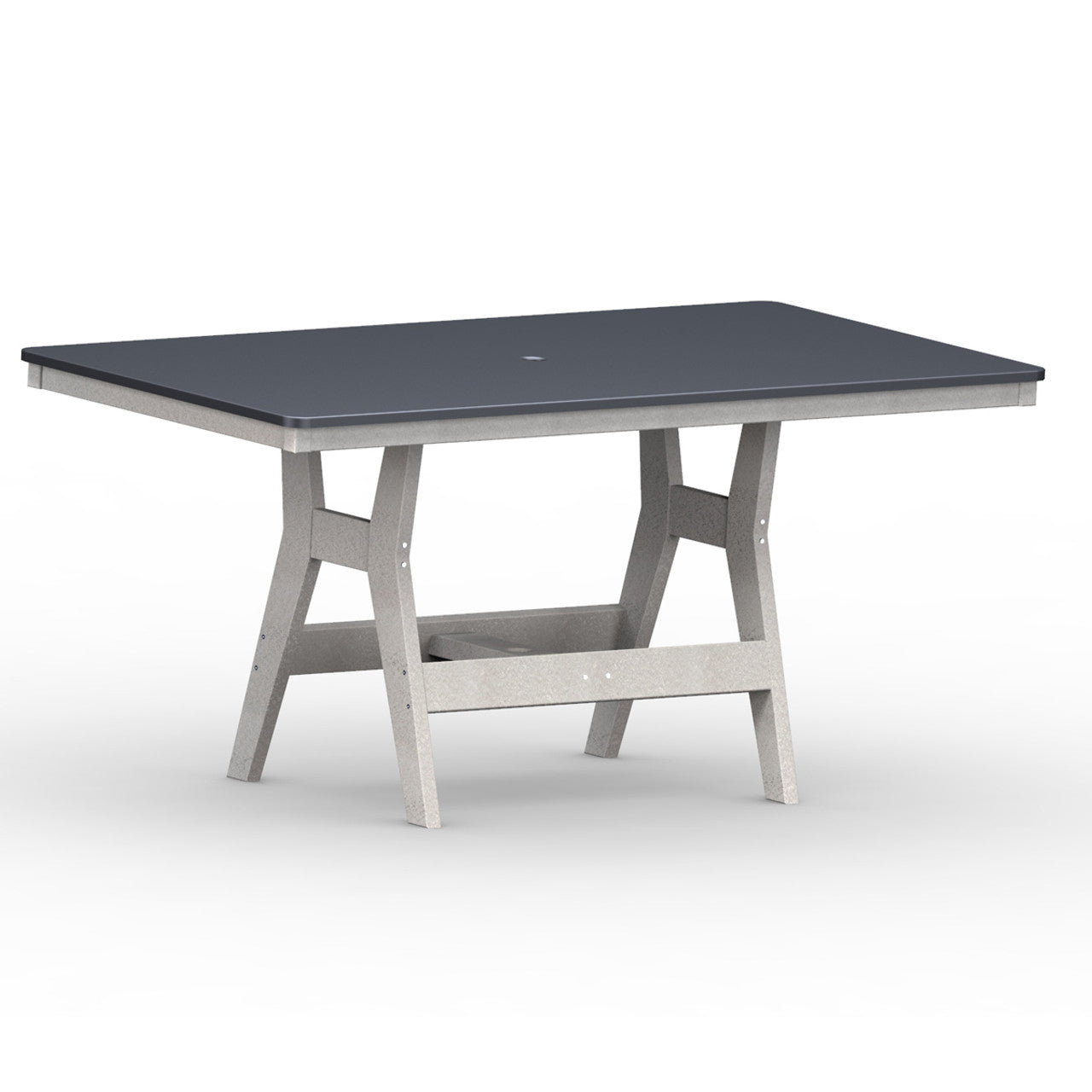 Berlin Gardens Harbor Dining Tables Hammered Top 33" x 66" Rectangular Dining Table - HHFT3366D