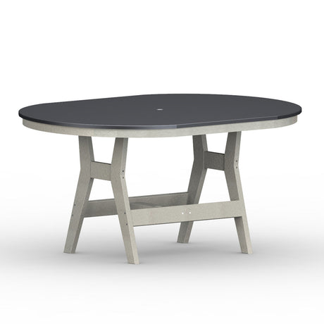 Berlin Gardens Harbor Dining Tables Hammered Top 44" x 64" Oblong Dining Table - HHFT4464D
