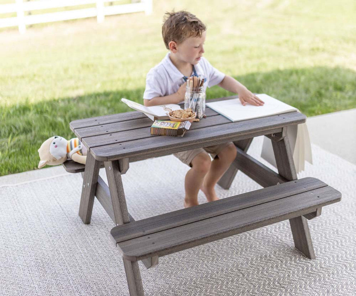 Berlin Gardens Kid's Rectangle Picnic Table - KRPT3433 1