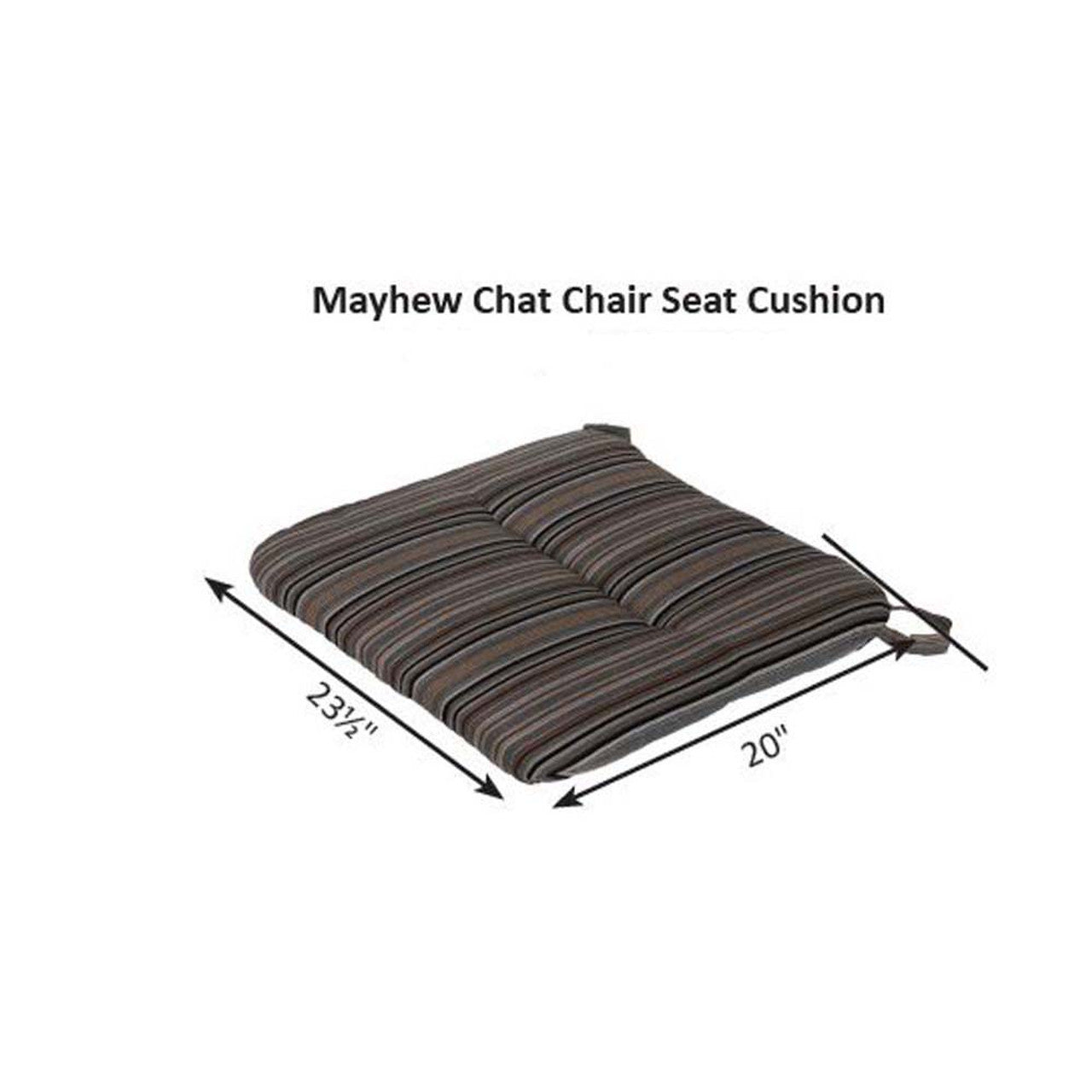 Berlin Gardens Mayhew Chat Chair Seat Cushion - MCCS2023 2