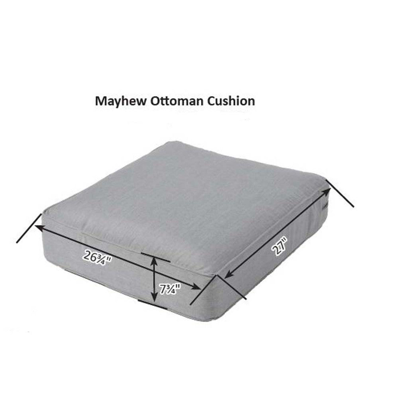 Berlin Gardens Mayhew Ottoman Cushion (Corded) - MOC2627 2