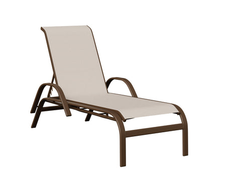 Berlin Gardens Murphy Regular Sling Chaise Lounge with Arms - MCAS