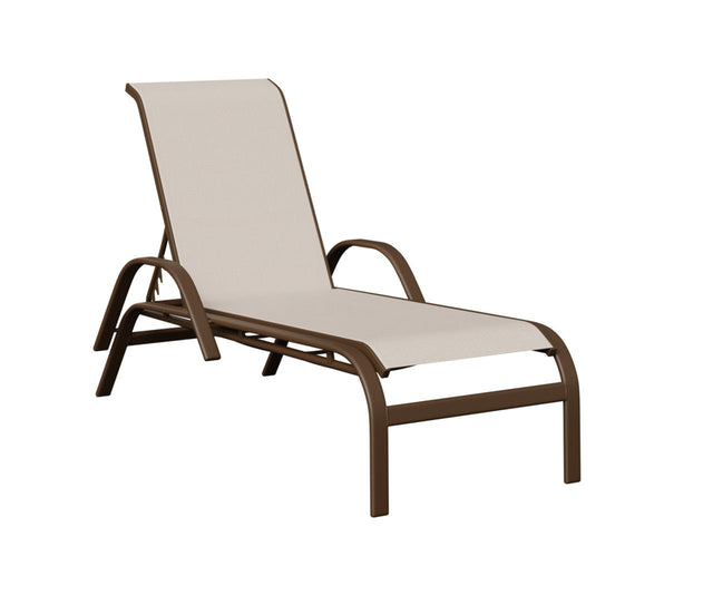 Berlin Gardens Murphy Regular Sling Chaise Lounge with Arms - MCAS