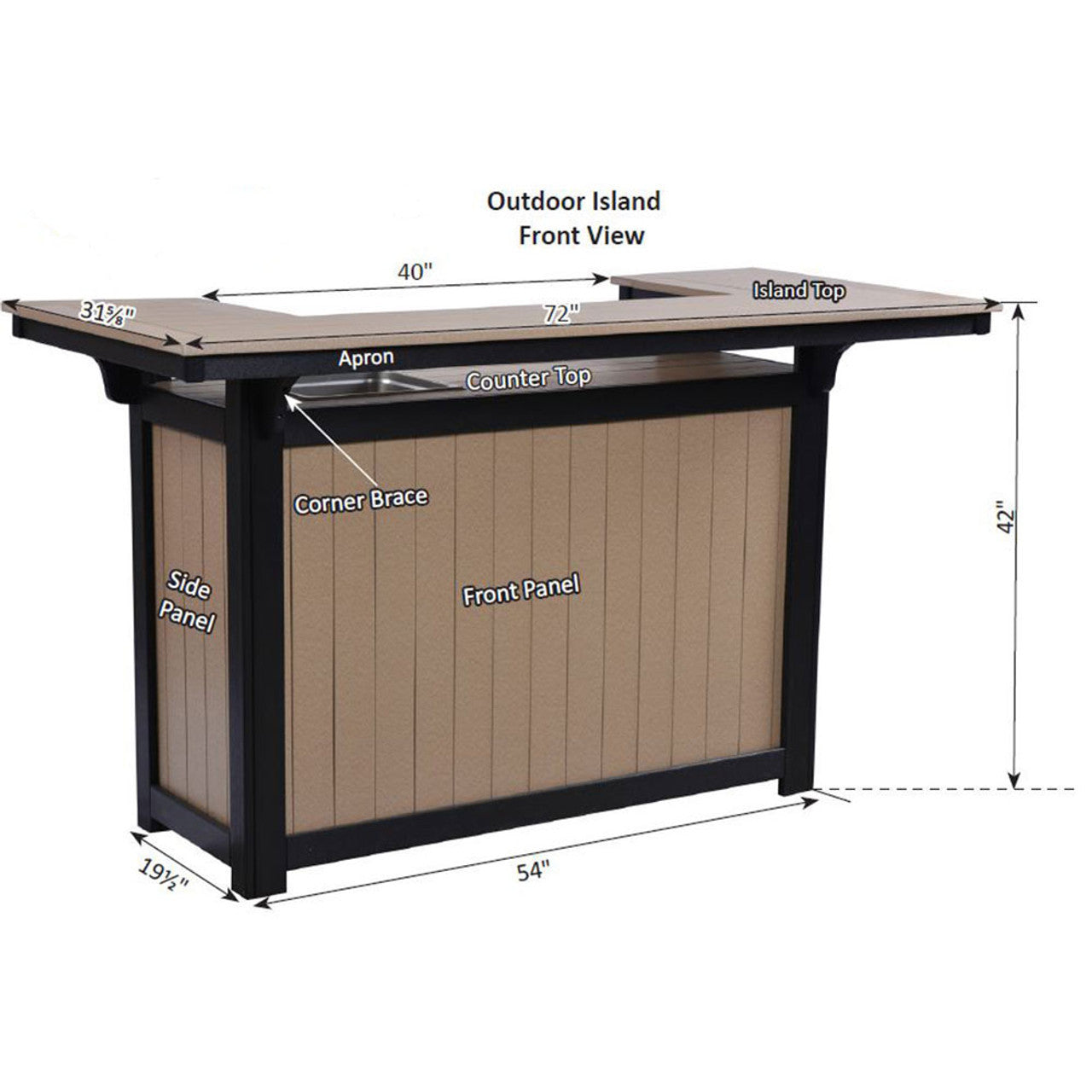 Berlin Gardens Outdoor Island - ODIS4272 4