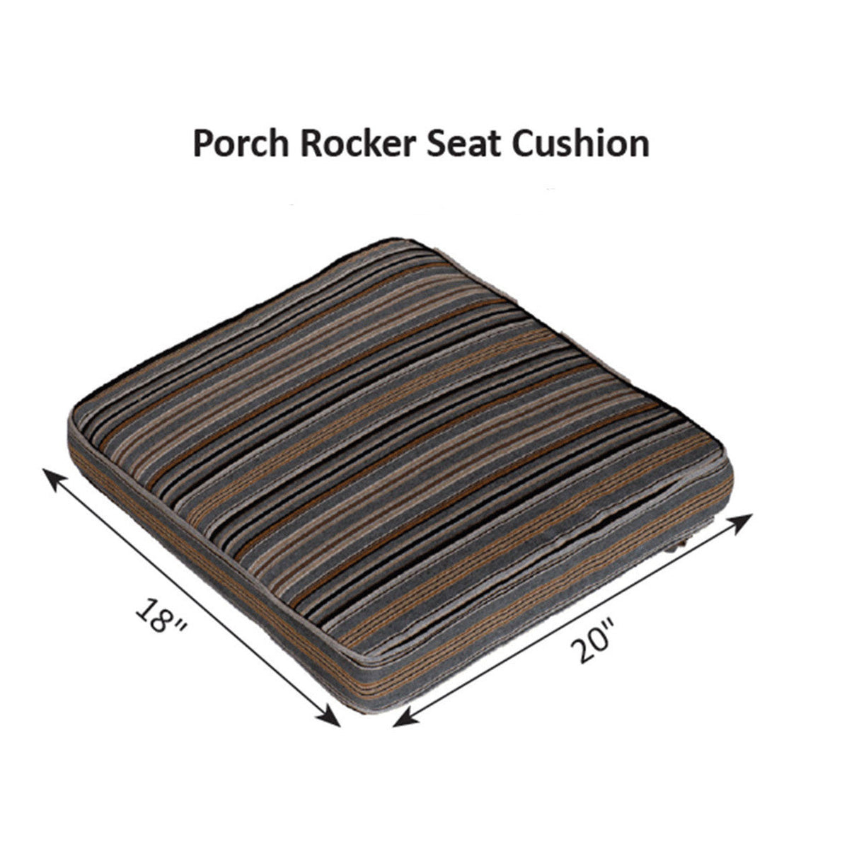 Berlin Gardens Porch Rocker Seat Cushion - PRSC1818 2