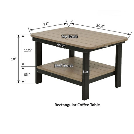 Berlin Gardens Rectangle Coffee Table - RTCT2921 2