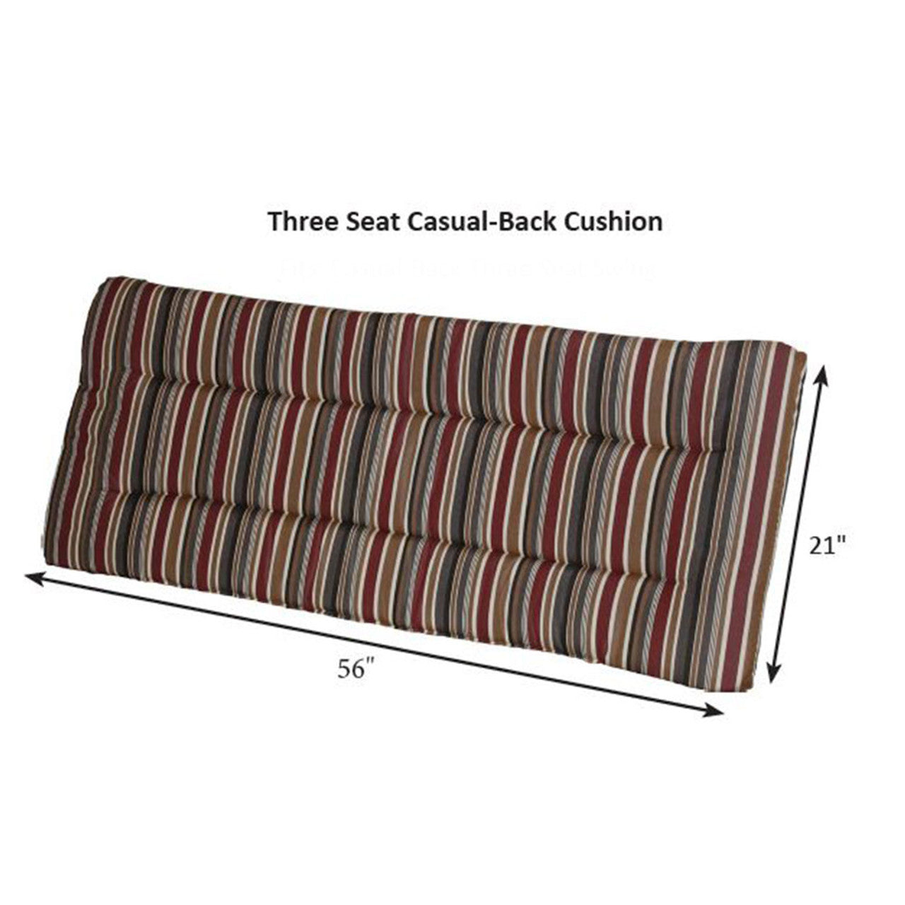 Berlin Gardens Three Seat Casual-Back Cushion - LBC2458 2