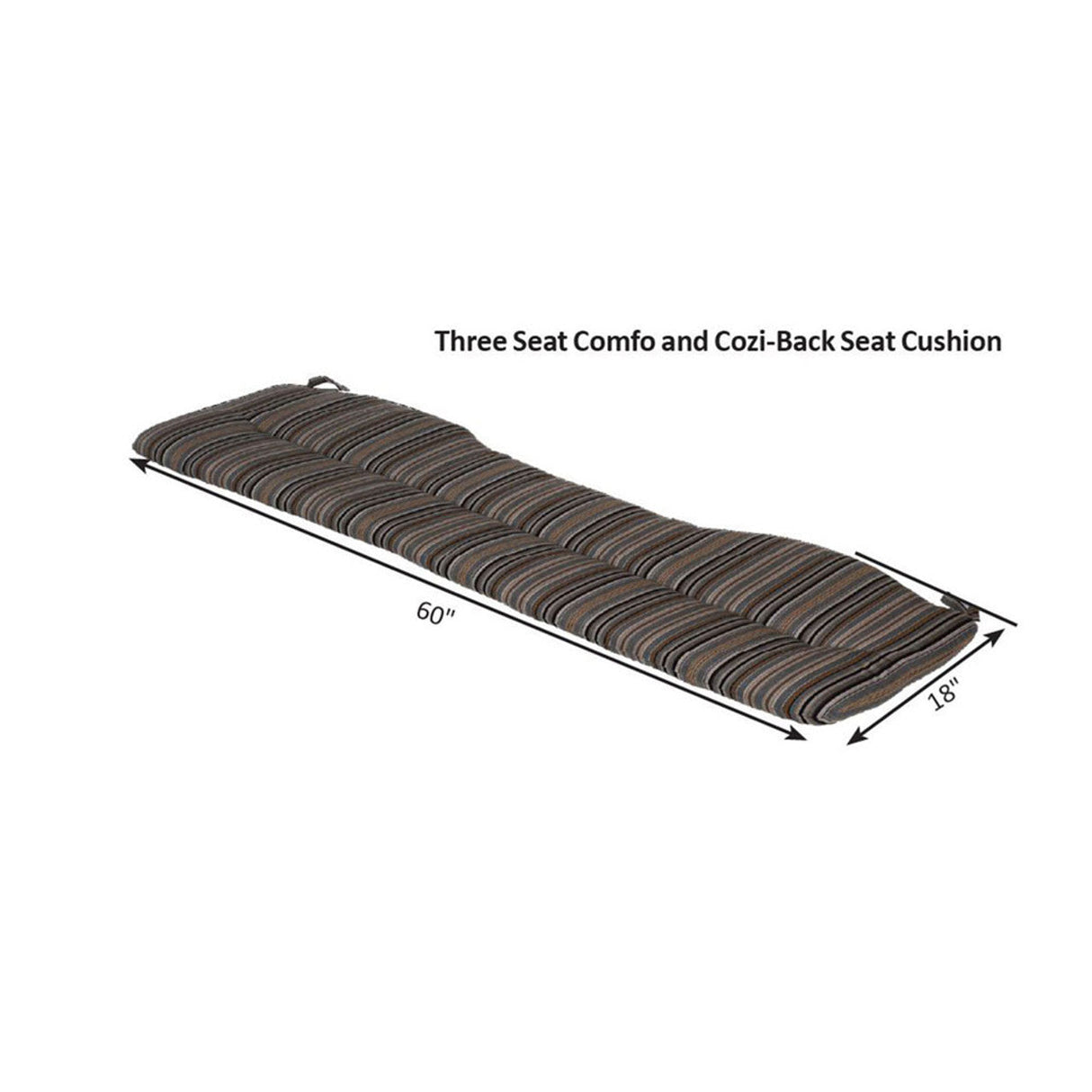 Berlin Gardens Three Seat Comfo / Cozi-Back Seat Cushion - CSC1860 2