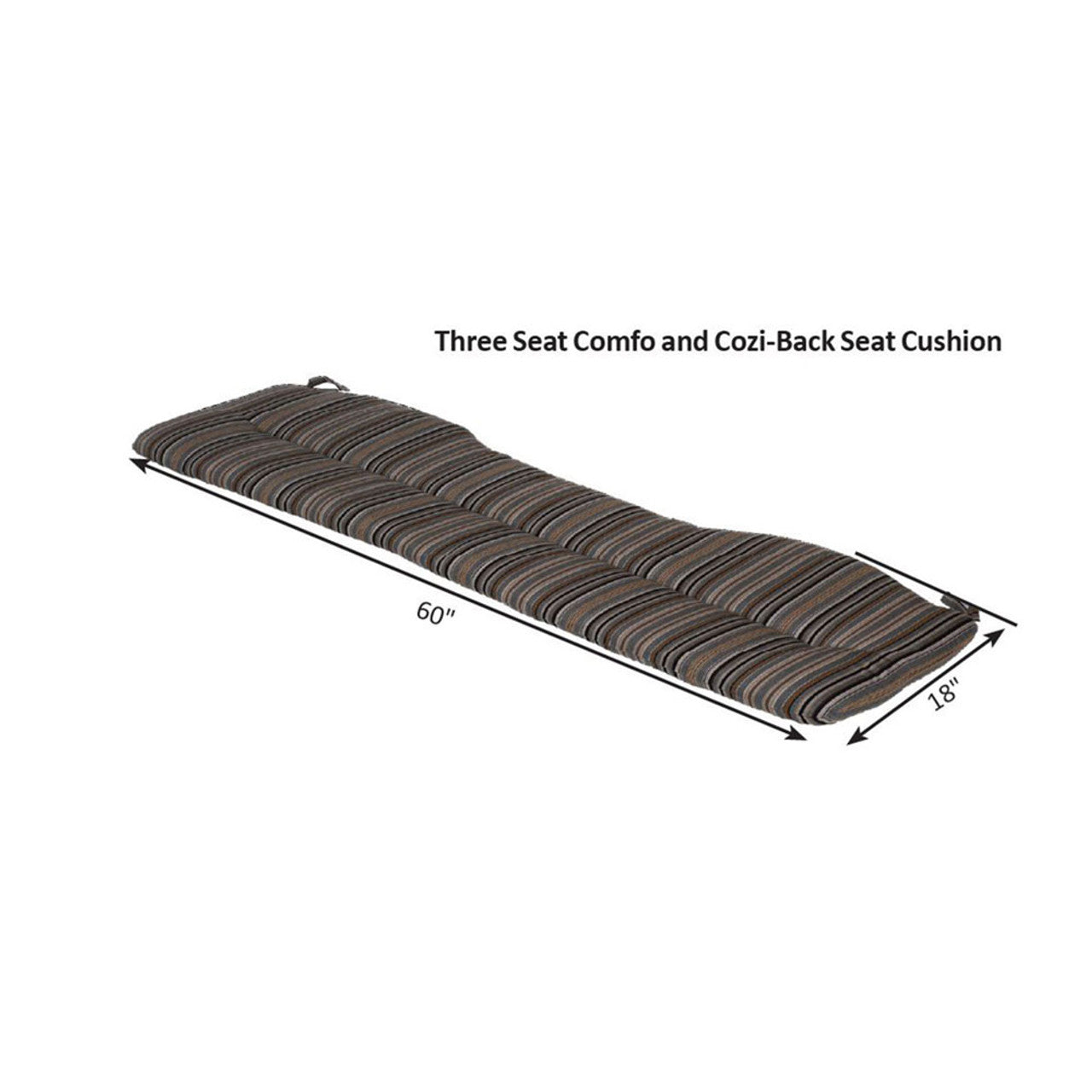 Berlin Gardens Three Seat Comfo / Cozi-Back Seat Cushion - CSC1860 2