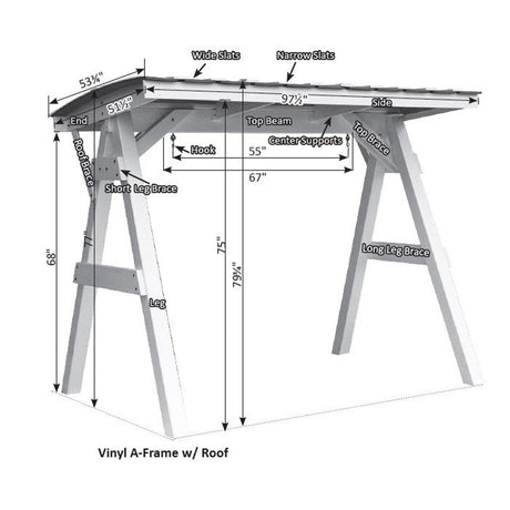 Berlin Gardens Vinyl A-Frame Roof - VAR100 3