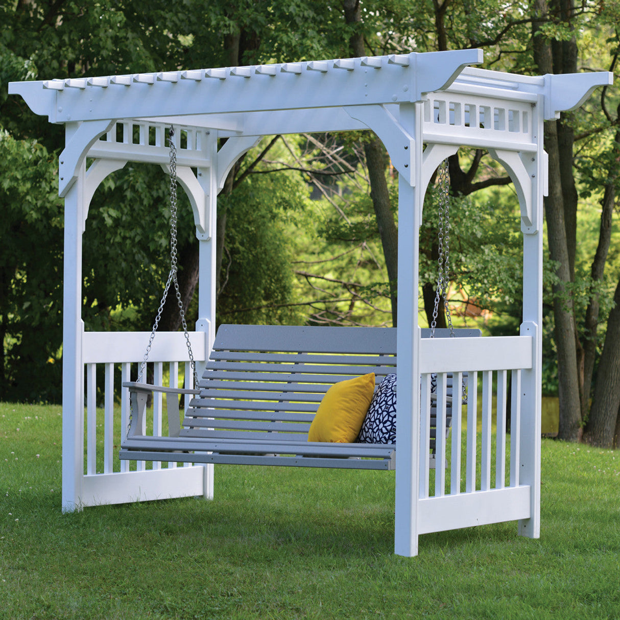Berlin Gardens Vinyl Swing Arbor - VSA900 3