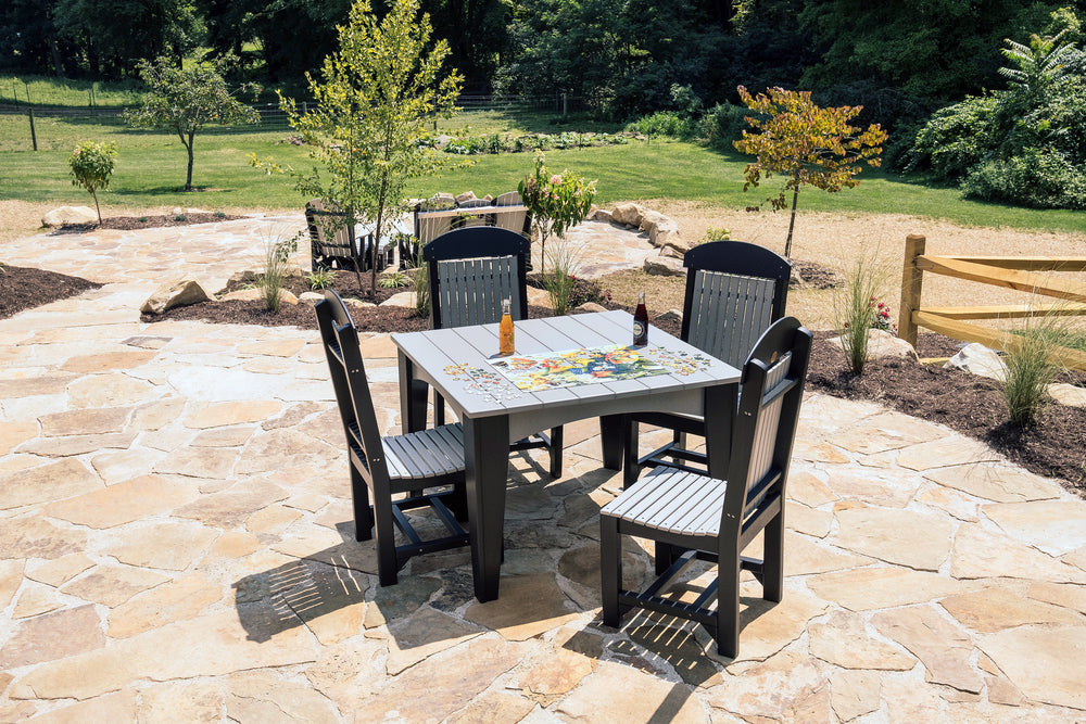 LuxCraft Island 44" Square Dining Table Additional Image - 3