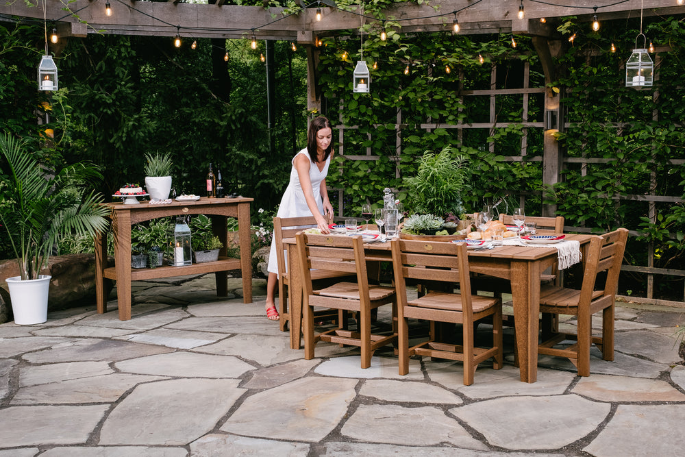 LuxCraft Island 44" x 72" Rectangular Dining Table Additional Image - 2