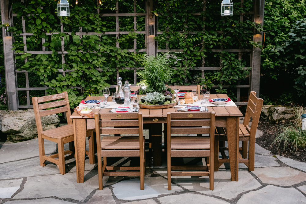 LuxCraft Island 44" x 72" Rectangular Dining Table Additional Image - 3