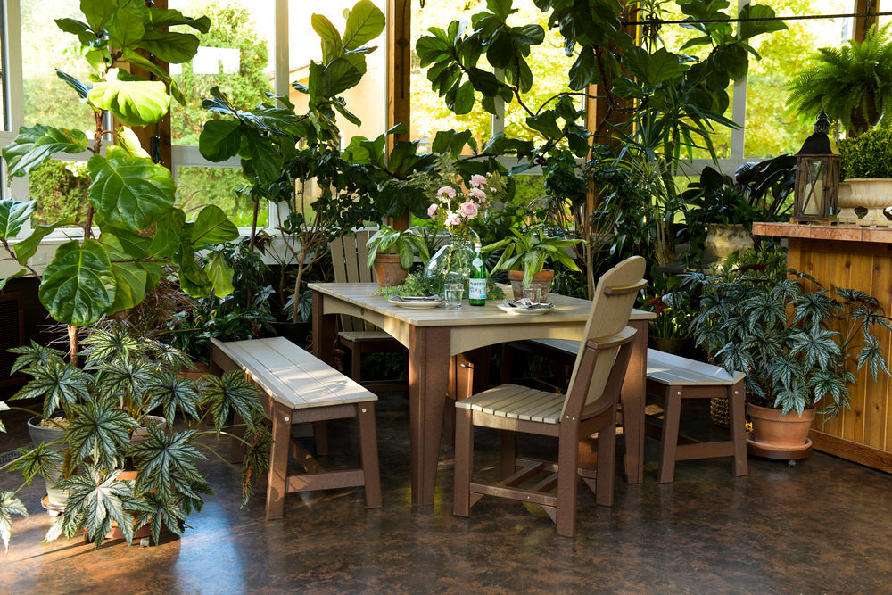 LuxCraft Island 44" x 72" Rectangular Dining Table Additional Image - 4