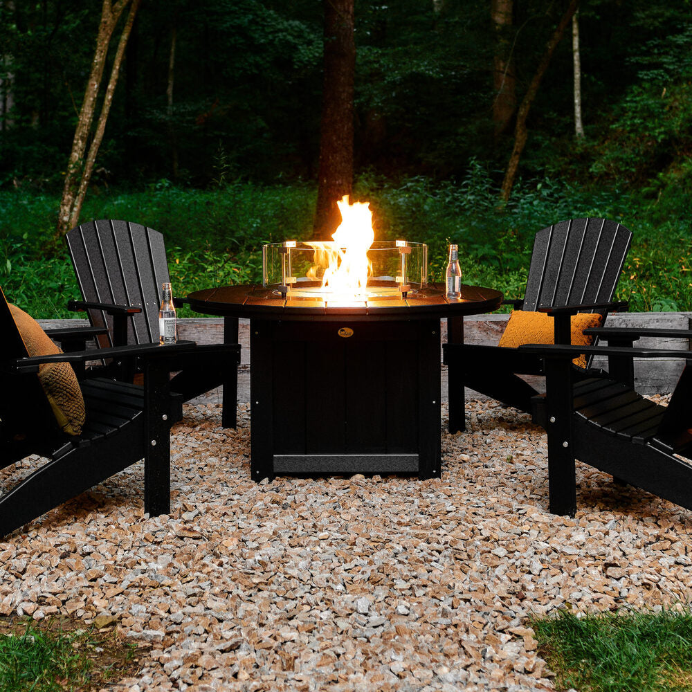 LuxCraft Lumin 46" Round Fire Pit Table Additional Image - 1