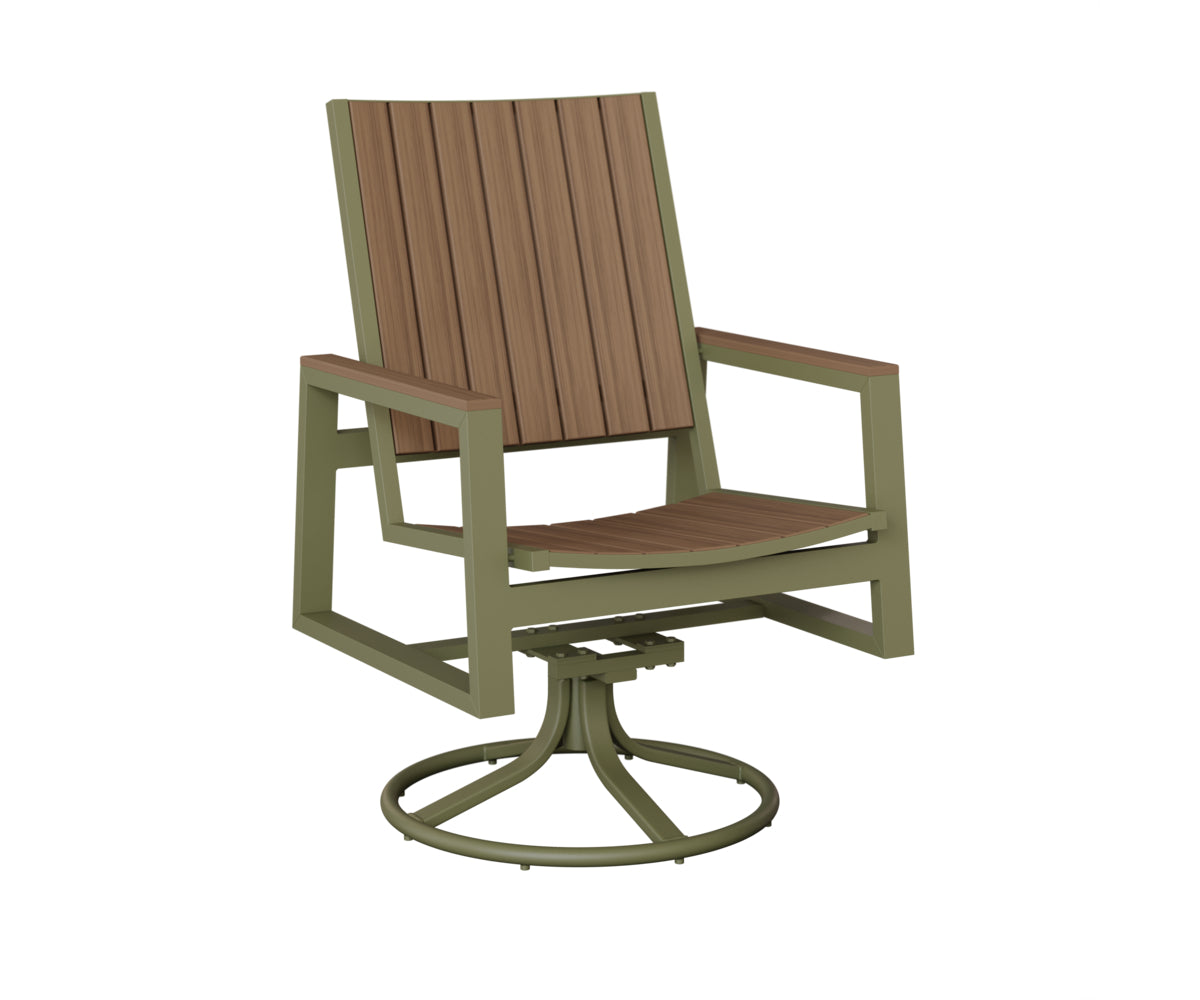 Berlin Gardens Vida Poly Swivel Rocker Dining Chair