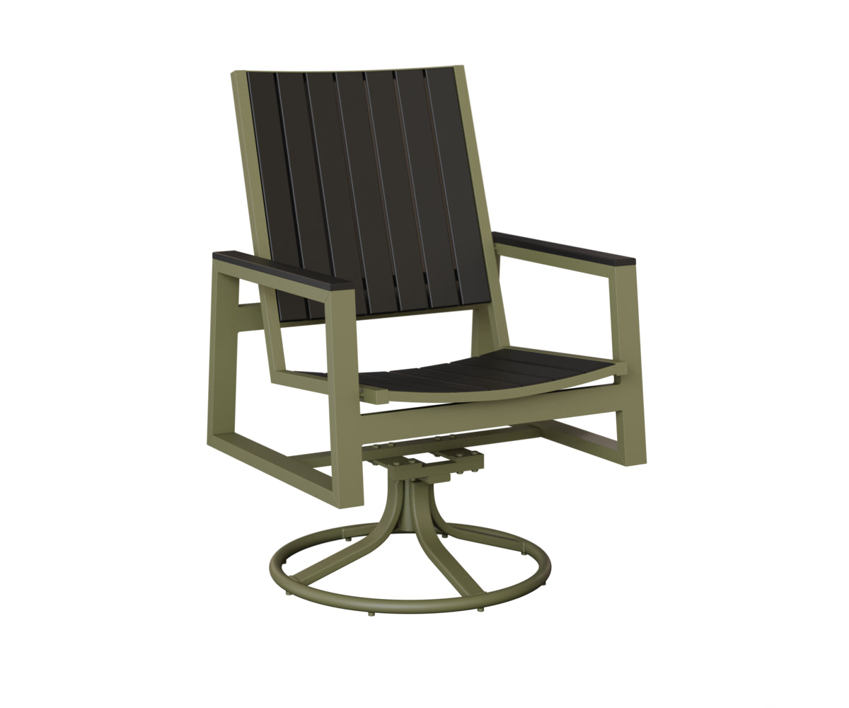 Berlin Gardens Vida Poly Swivel Rocker Dining Chair