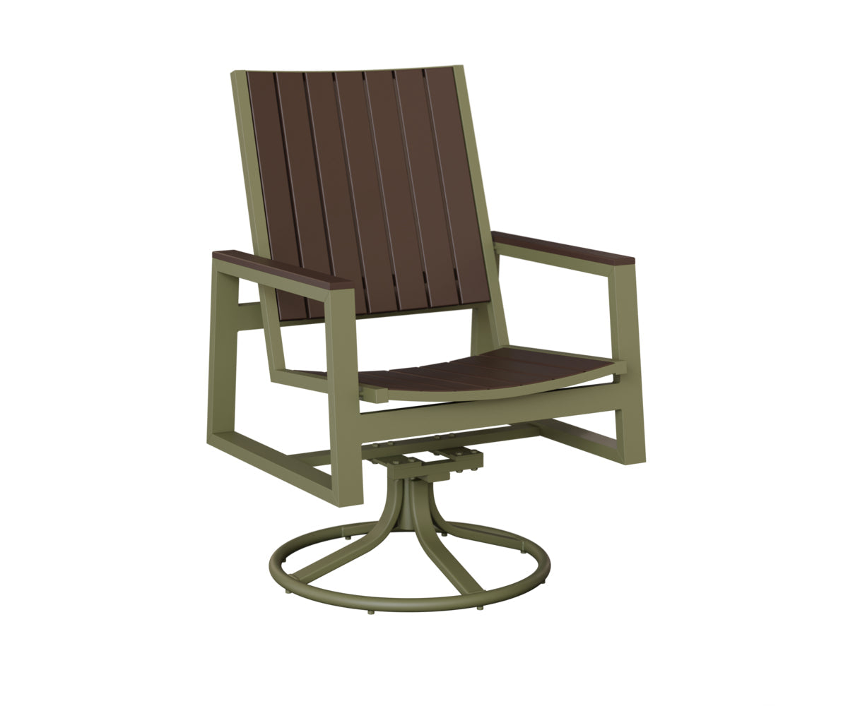 Berlin Gardens Vida Poly Swivel Rocker Dining Chair